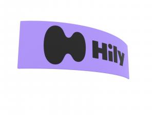 TF-2003 (2D) Curved Rectangle Hanging Sign -- View 1